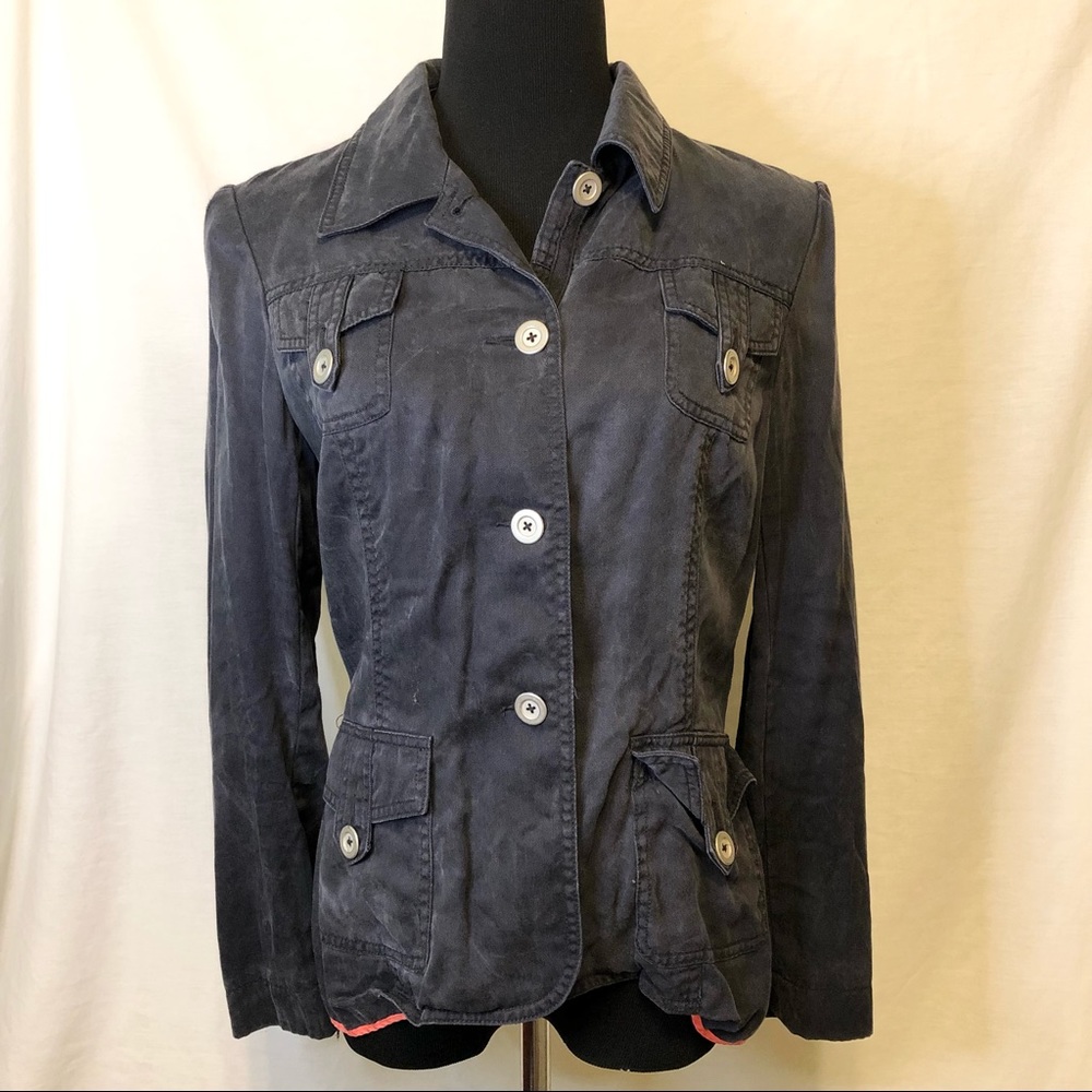 Cremieux Navy Blue Lyocell Lightweight Jacket - 8